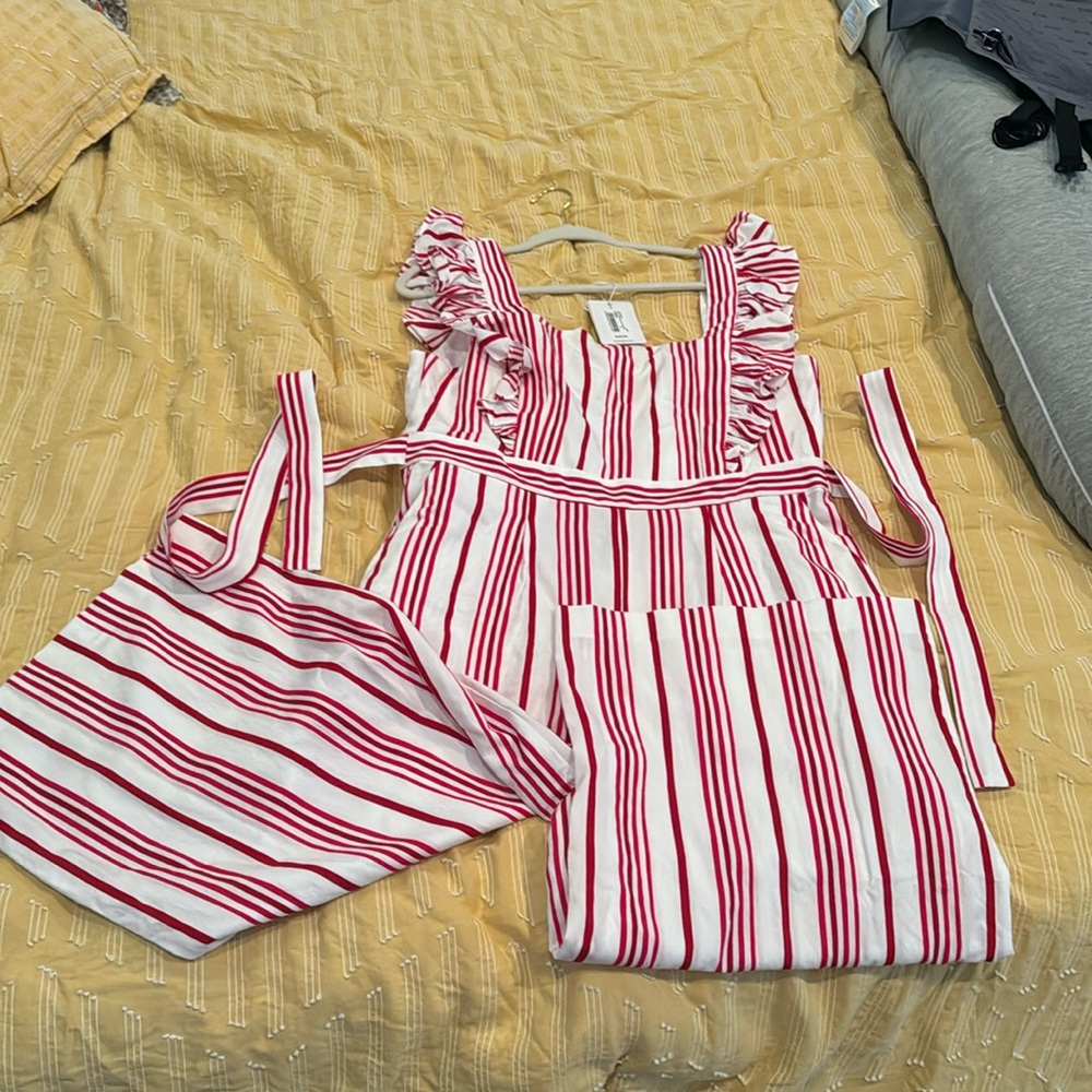 Ted Baker striped culotte jumpsuit *NEW*